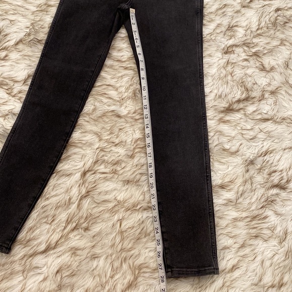 NWT Madewell 10" High Rise Skinny Jeans in Starkey Wash Faded Black Size 27 - Picture 16 of 16